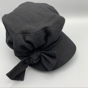August Hat Company Women Black Melton Modboy Hat